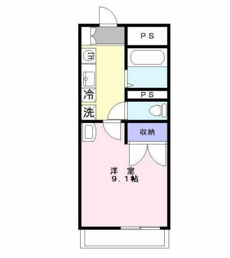 モナンジュ御井の間取り|１Kの間取りです