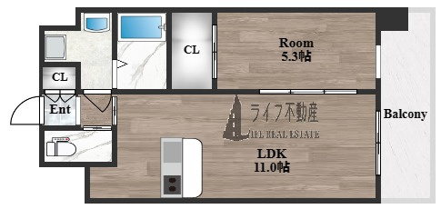 プレジオ八戸ノ里の間取り