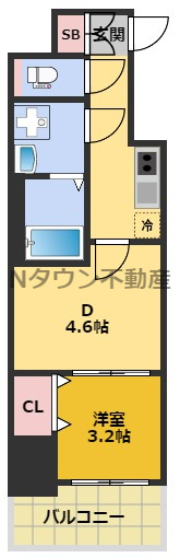 【間取り】 | メイクスWアート上前津V | 間取りです。