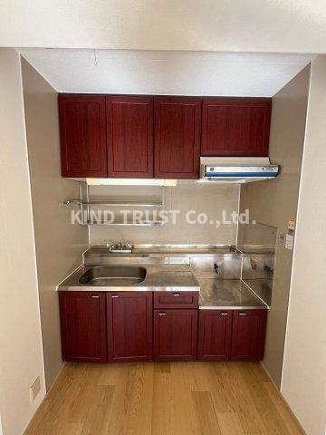 ルネ天満のキッチン|コンパクトなキッチンで掃除もラクラク