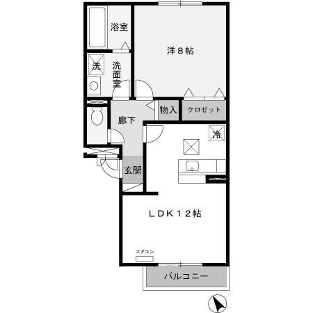 【間取り】 | フローラＭⅡ