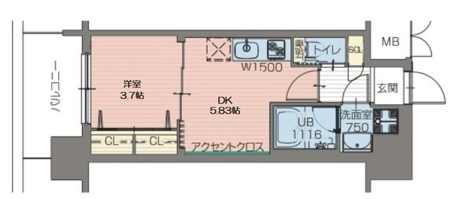 【間取り】 | プレジオ難波