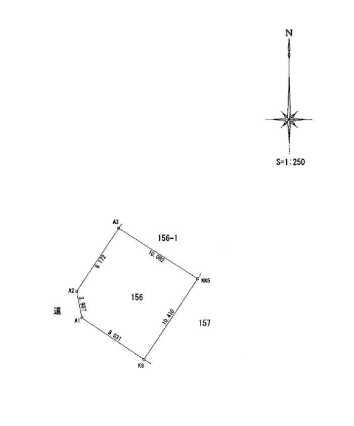 潮新町1丁目　売土地の土地図