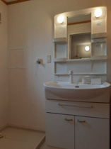 広い洗面スペース