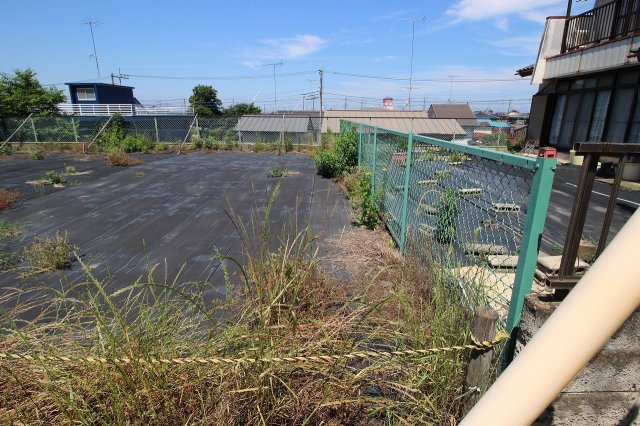 筑西市甲の外観|北側との境界部分（2023年6月撮影）