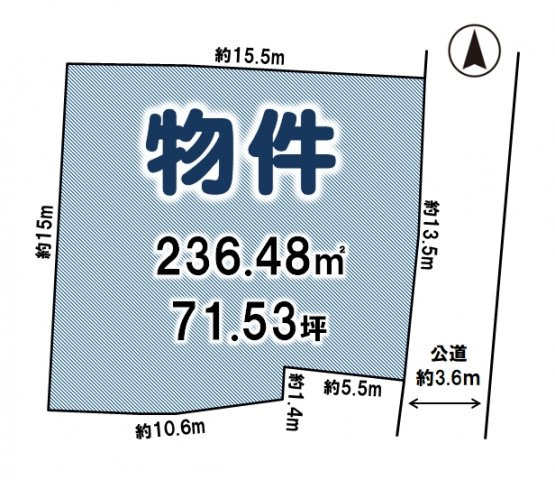 筑西市甲の土地図