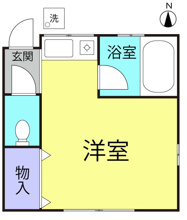 洗濯機置き場は共用廊下にございます♪