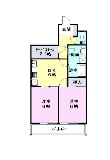 お部屋の間取り図です♪