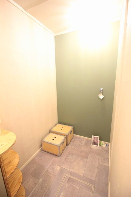 野木町若林のランドリースペース|洗濯機置き場も完備です！