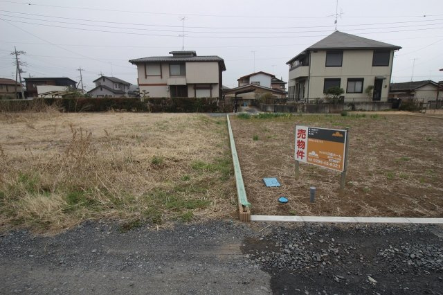 筑西市小川の外観|北側との境界部分（2022年3月撮影）