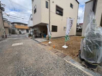 【前面道路含む現地写真】 | 南余部　建築条件付売土地 | 前面道路約４．５ｍ！運転が苦手な方も安心ですね♪