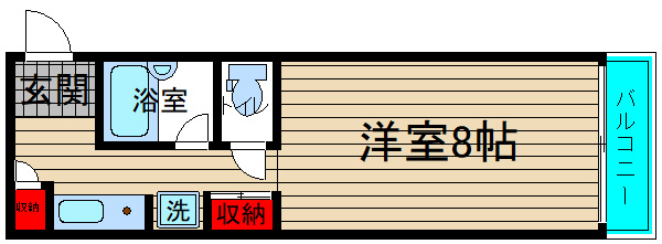 大阪市浪速区日本橋西２丁目の賃貸マンションの間取り