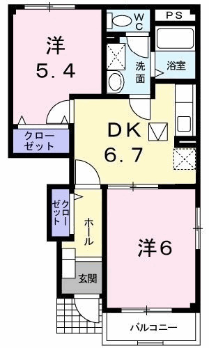 【間取り】 | アルコバレーノＢ