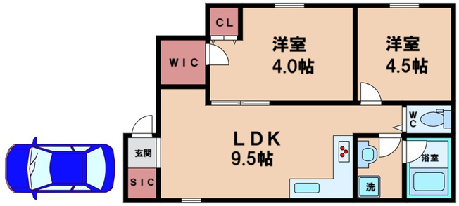 【間取り】 | 長居東4丁目貸家