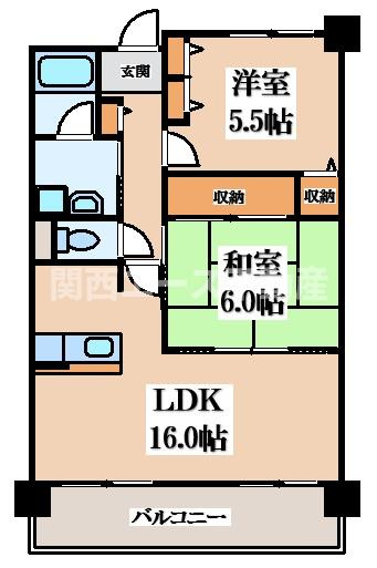 【間取り】 | ベルデュール四條畷