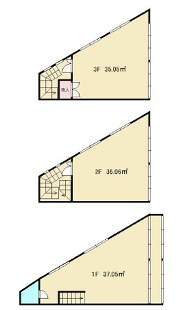 大津市大江２丁目の店舗の間取り