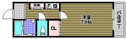 スクエアメゾン阪南の間取り