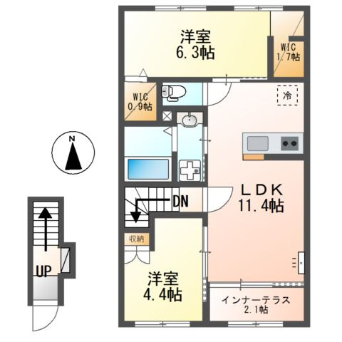 レスポワールの間取り
