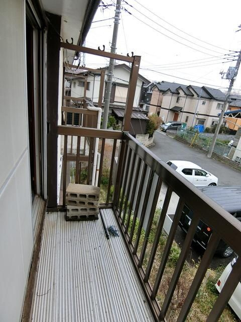 霜月荘のバルコニー