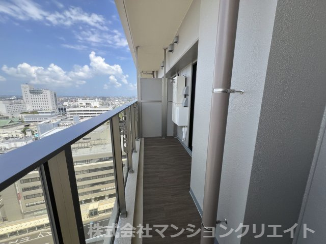 ザ・福井タワー スカイレジデンス(投資)のバルコニー|西向きバルコニー
