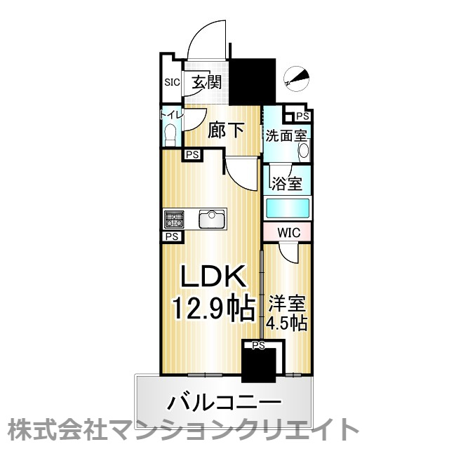 ザ・福井タワー スカイレジデンス(投資)の間取り|現況と間取図が異なる場合は現況を優先とします。