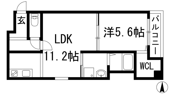 【間取り】 | フジパレス池田石橋3番館