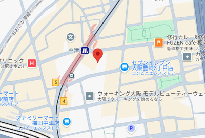 【地図】 | ブランズタワー梅田NORTH