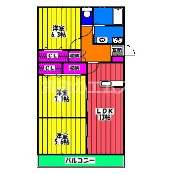 【間取り】 | 進藤コーポ | 進藤コーポの間取り