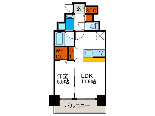 ステラ桜川の間取り