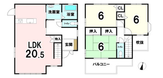 【間取り】 | 磯城郡三宅町大字屛風【リフォーム済】