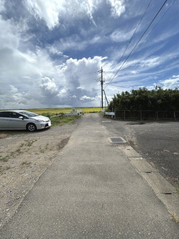 稲敷市柴崎　土地の前面道路含む現地写真|前面道路含む現地土地写真