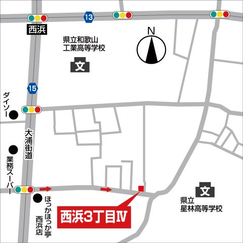 西浜3丁目Ⅳ・新築戸建の地図
