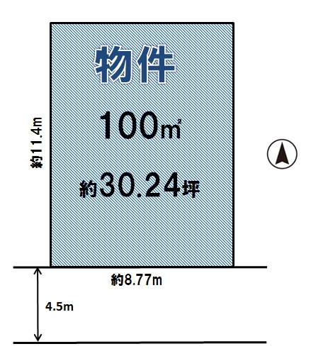 八街市朝日の土地図