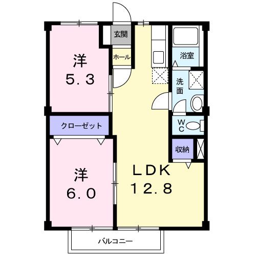 グリーンハイツの間取り|間取図