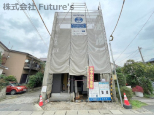吉川市栄町　新築戸建　全1棟の外観|現地の写真になります。