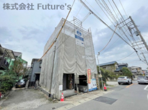 吉川市栄町　新築戸建　全1棟の外観|現地の写真になります。