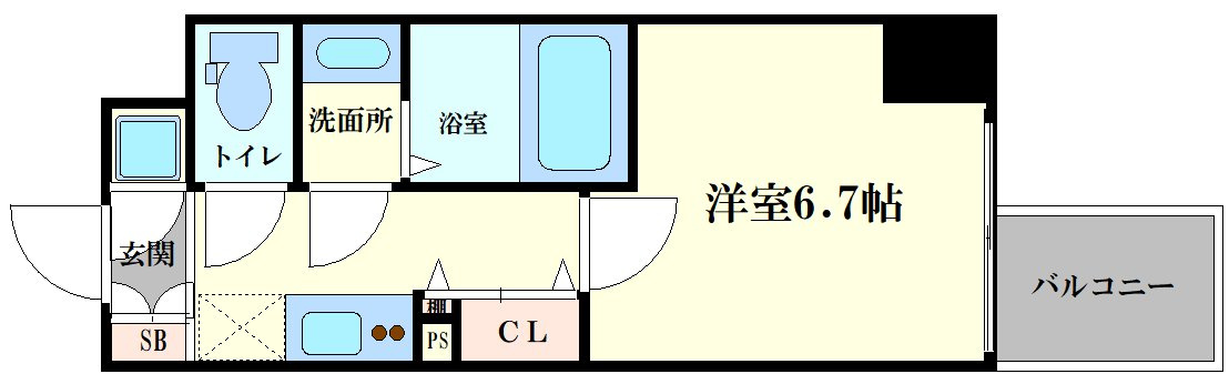 プレミアムコート谷町４丁目の間取り