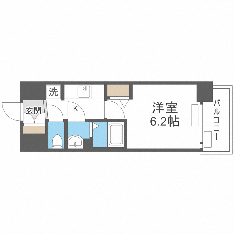 プレサンス大国町ブライスの間取り
