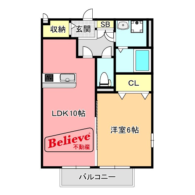 リーベン ルーチェⅡの間取り|使い勝手の良い間取りです♪