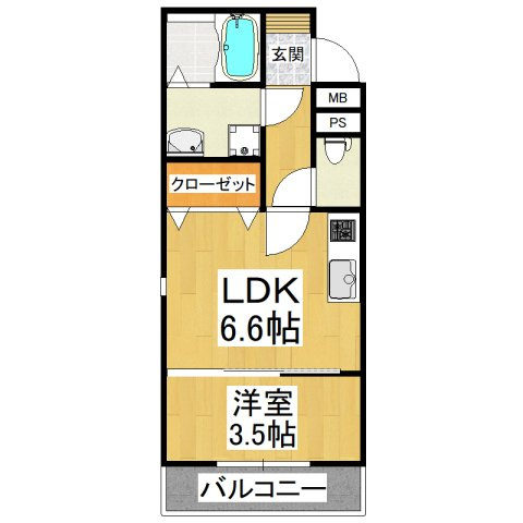 【間取り】 | クローバー・シエル初芝
