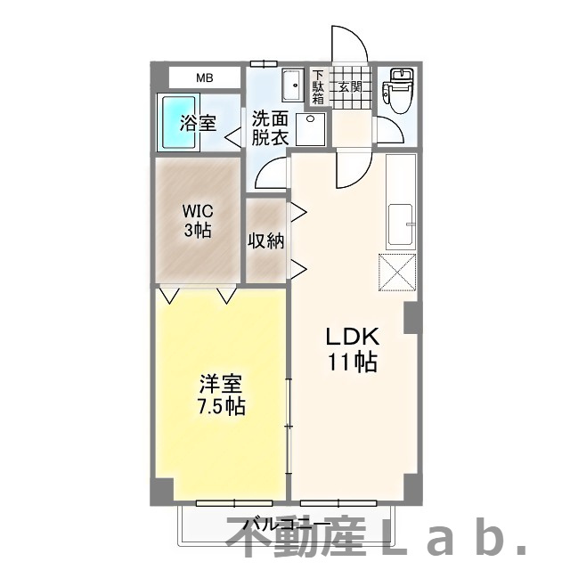 ハピネスハイツの間取り