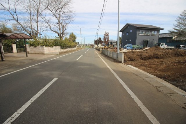 野木町野木の前面道路含む現地写真|西側道路（2024年2月撮影）