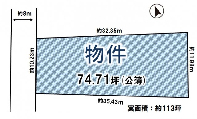 野木町野木の土地図