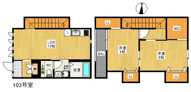 【間取り】 | 仲介手数料0円！初期費用が安いプライスホーム！DUPLEST F ARVITA