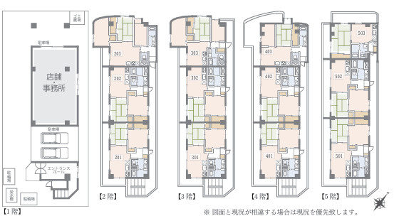 平塚市豊原町の一棟マンションの間取り