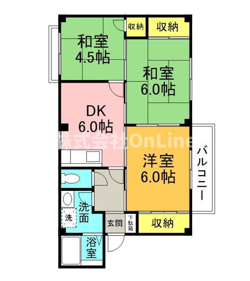 【間取り】 | サンヴィレッジ上尾Ⅰ