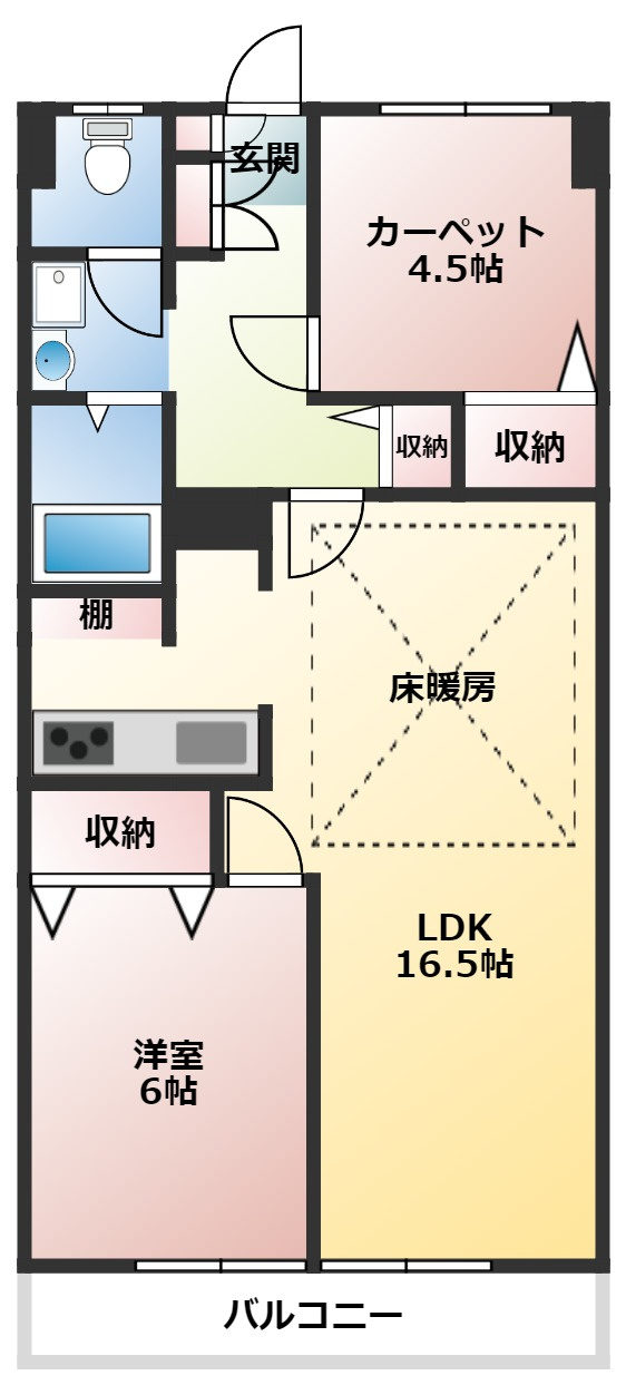 西川口ローヤルコーポの間取り