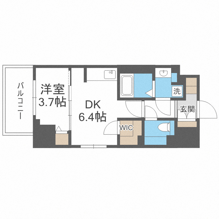 ジオエント新町の間取り
