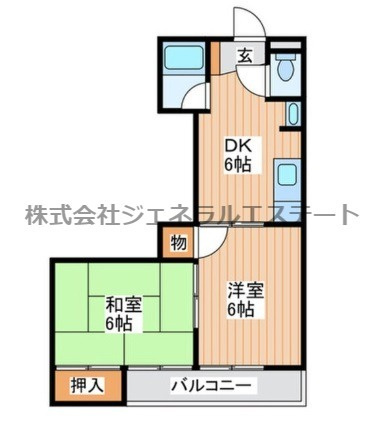 【間取り】 | コーポ萱島