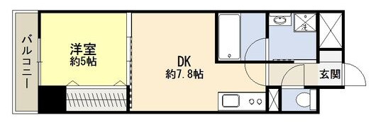 サージュ天王寺の間取り
